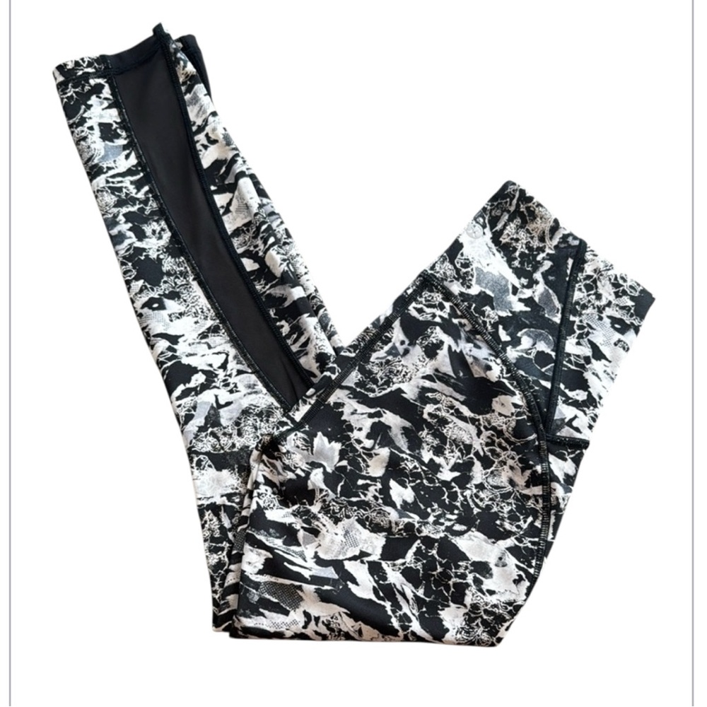 lululemon athletica Black and White Patterned Leggings